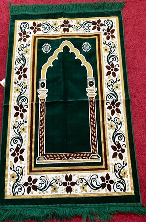 Islamic Prayer Rug Green Color