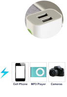 Universal 5V 1.1A+1A LED Dual USB Wall Charger Home Travel Adapter Fast Charging US Plug For iphone Samsung Xiaomi Huawei J25