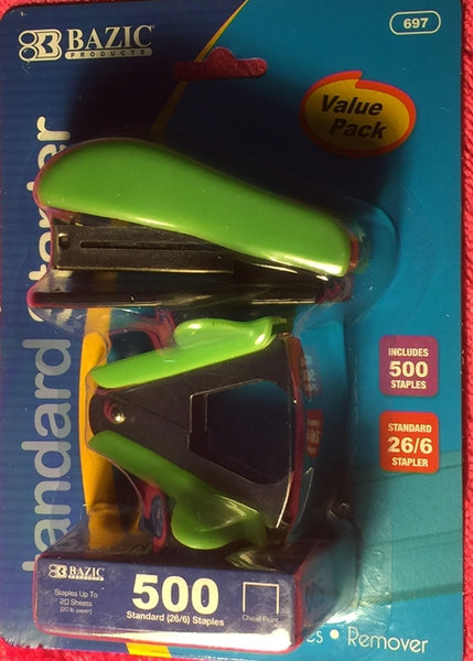 Mini Stapler Set  Includes 1 Staplers, 1 Staple Remover Claw and 1 Pack of 500 Staples