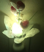 Night light Color Changing Flower Plug In LED Mushroom Nightlight Wall Lights