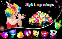 Flashing LED Jelly Light Up Rings
