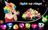 Flashing LED Jelly Light Up Rings