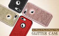 iPhone 7 & 8 Plus Case Bling Glitter Shiny Heavy Duty Protection Full-Body Protective Cover
