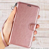 iPhone XR Case, ERAGLOW Luxury PU Leather Wallet Flip Protective Phone Case Cover with Card Slots and kicktand for iPhone XR 6.1"
