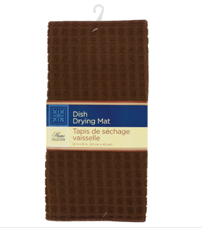 Brown Microfiber Dish Drying Mats 1 pics