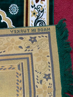 Islamic Prayer Rug Green Color