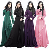 Women Fashion Abaya Flouncing