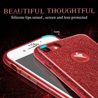 3 Layers Drop Proof Glitter Case for iphone XS, MAX Protective Cover