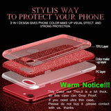 3 Layers Drop Proof Glitter Case for iphone XS, MAX Protective Cover