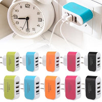 US Plug Wall Charger Station 3 Port USB Charge Charger Travel AC Power Chargers Adapter For Huawei Xiaomi iPhone NK-Shopping