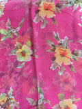 Pink Floral Scarf/ Hijab