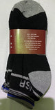 Men’s Black Crew Socks With Gray