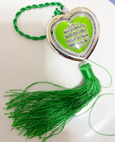 Car hanging Ayatul Kursi-Dua Green heart