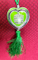 Car hanging Ayatul Kursi-Dua Green heart