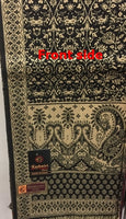 Kashmiri Shawl-Scarf 100% Pure Export Quality Color Black