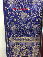 Kashmiri Shawl 100% pure Export Quality Color Blue