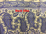 Kashmiri Shawl 100% pure Export Quality Color Blue