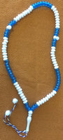 Islamic Tasbih 100 Beads Prayer Color Blue & White