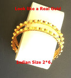 Bangle Gold Color Bracelets Size 2*6
