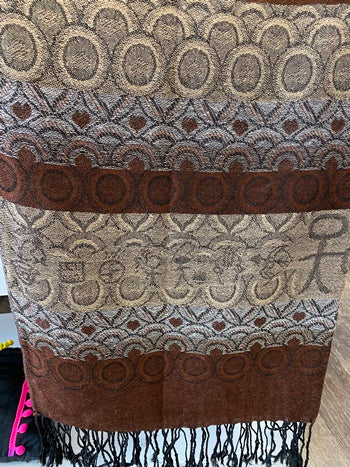 Classic  Pashmina Scarf brown shawl