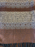 Classic  Pashmina Scarf brown shawl