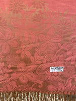 Classic Paisley Pashmina Scarf Peach color Shawl