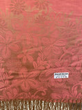Classic Paisley Pashmina Scarf Peach color Shawl