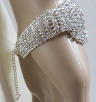 Silver Clear Crystal Rhinestone Bracelet
