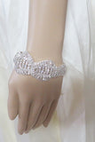 Silver Clear Crystal Rhinestone Bracelet
