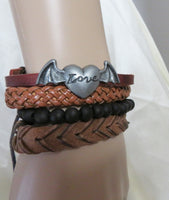 Romantic Leather Handmade Bracelet