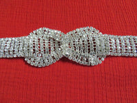 Silver Clear Crystal Rhinestone Bracelet