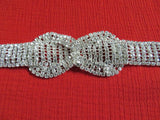 Silver Clear Crystal Rhinestone Bracelet