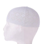 Taqiya Islamic white net kufi