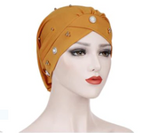 Soft Headscarf Women Hijab cap Yellow Golden