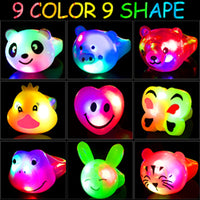 Flashing LED Jelly Light Up Rings