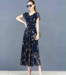 Elegant Women's Dress Long Sleeve