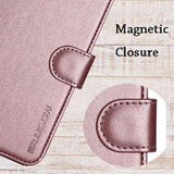 iPhone XR Case, ERAGLOW Luxury PU Leather Wallet Flip Protective Phone Case Cover with Card Slots and kicktand for iPhone XR 6.1"