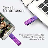 Best  USB Flash Drive  2 in 1 USB Memory Stick Micro Port & USB 2.0 Pen Drive for Android Devices/PC/Tablet/Mac (16GB, Blue)