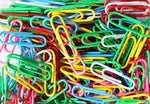 Multi-color Plastic-Coated Paper Clips, 80-ct.